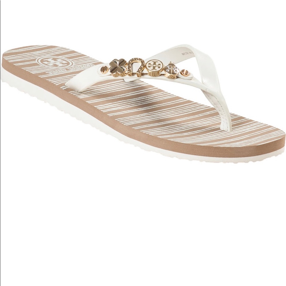 Tory Burch Kiley Charm Flip Flops